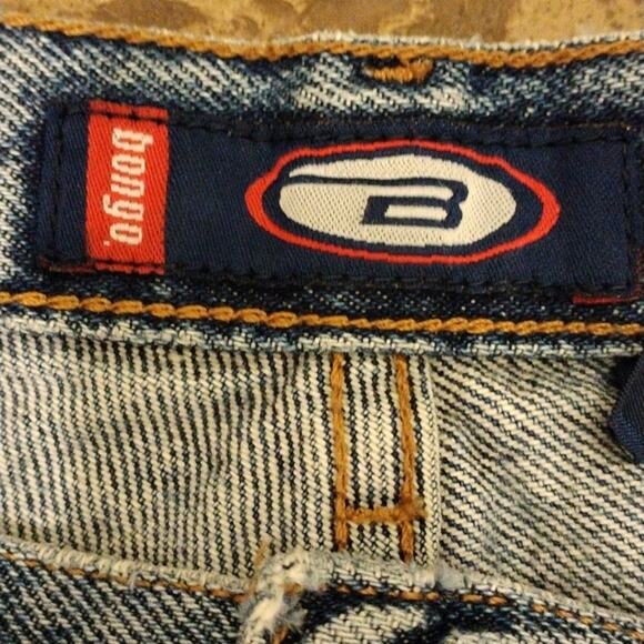 90s BONGO Jeans Capris Sz 9 Blue Cuffed 100% COTTON Preppy Coastal Vintage - Picture 13 of 14